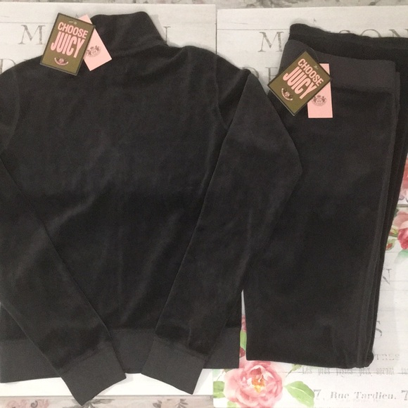 ASO NWT Y2K✨ Vintage Juicy Couture Velour Tracksuit Top Hat Sz M Jacket Sm Pant! - Picture 4 of 8